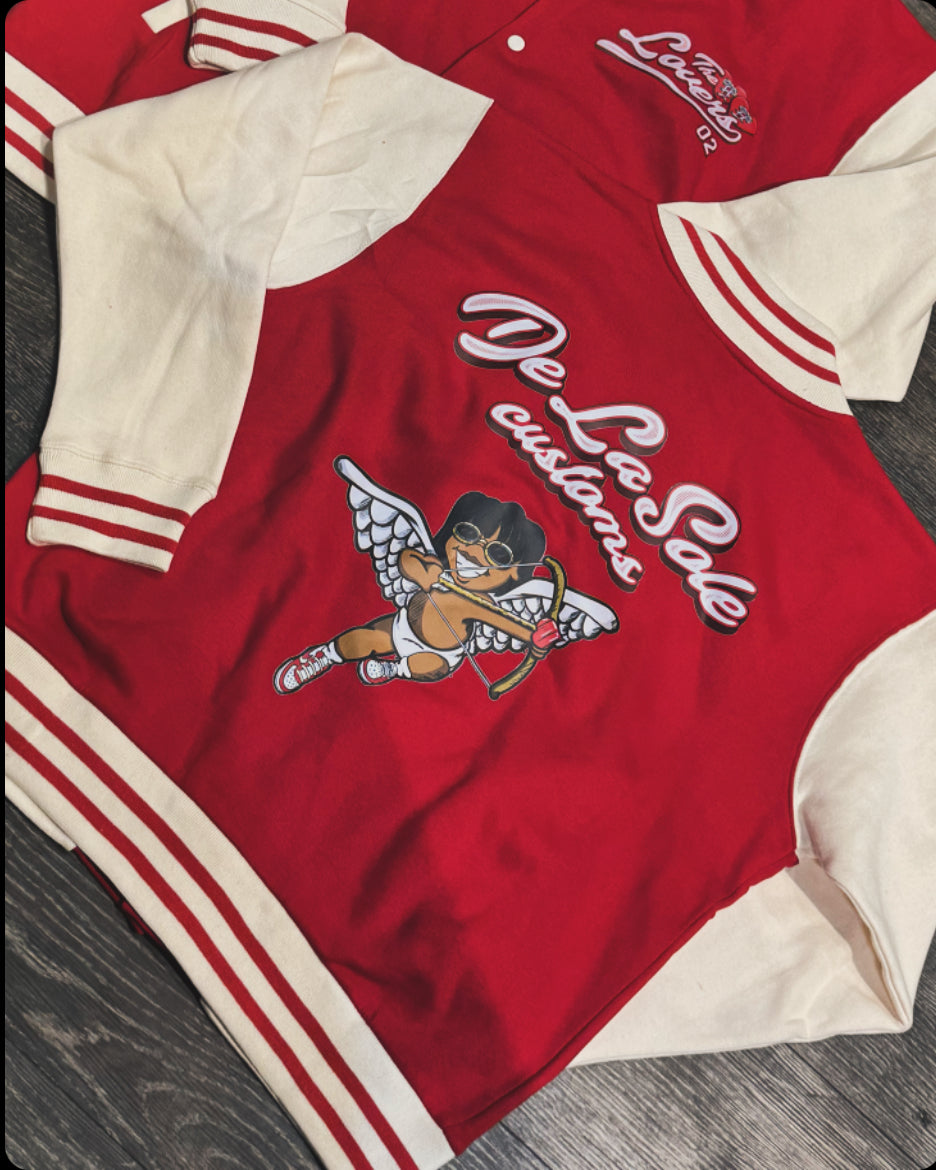 ‘The Lovers’ Varsity Fleece Jacket