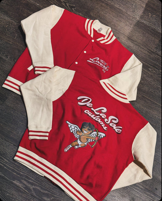 ‘The Lovers’ Varsity Fleece Jacket